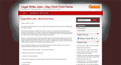 Desktop Screenshot of legalwriterjobs.com