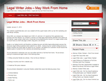 Tablet Screenshot of legalwriterjobs.com